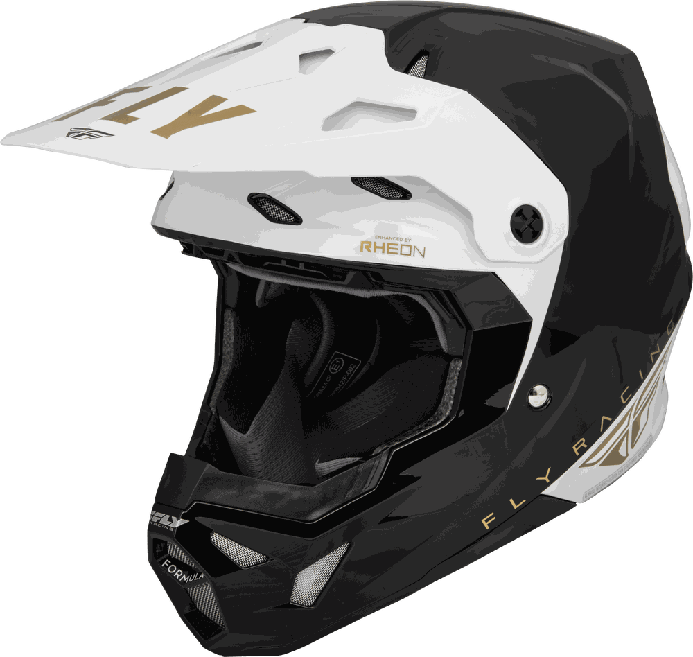 FLY RACING FORMULA CP SLANT HELMET with Adaptive Impact System, lightweight polycarbonate shell, and ventilation.