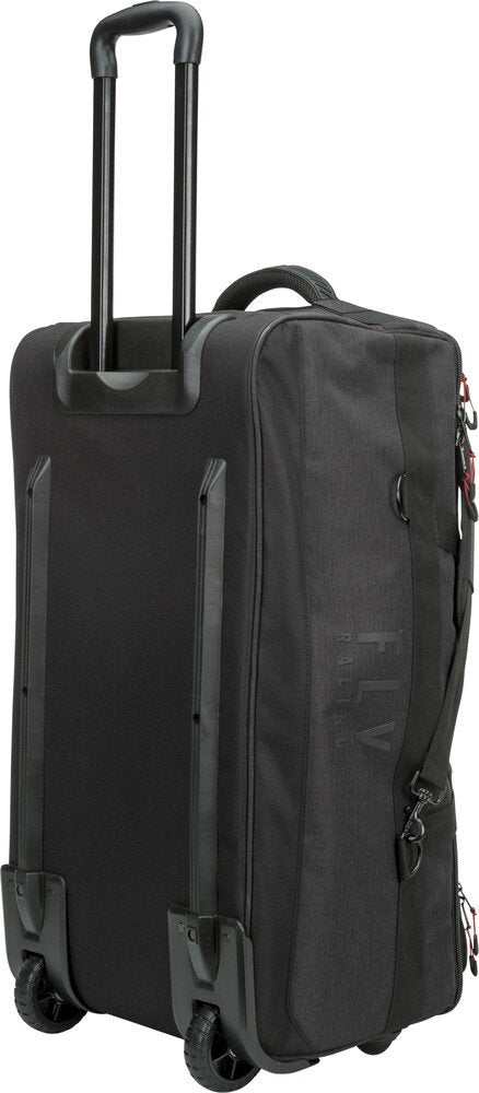 FLY Racing luggage black roller bag with telescoping handle and smooth wheels