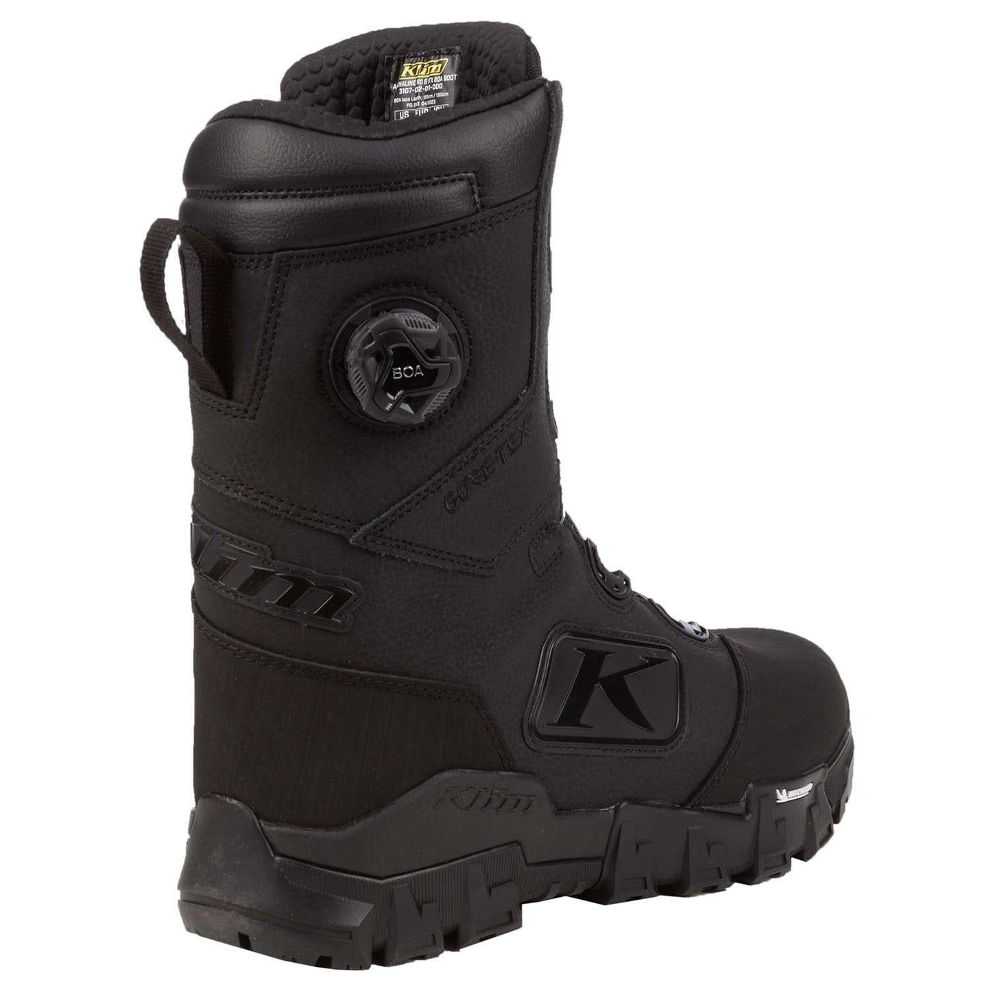 KLIM ADRENALINE PRO S GTX BOA Boot with Michelin sole and BOA lacing system.