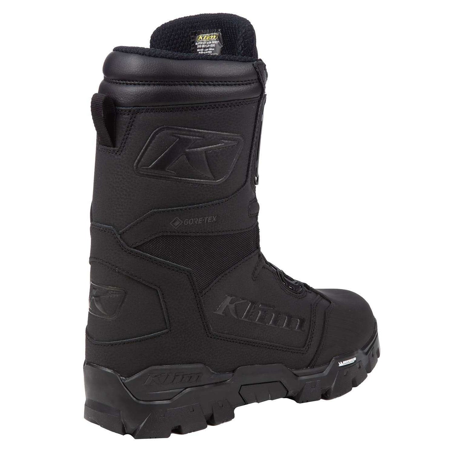 KLIM KLUTCH GTX BOA BOOT with durable Michelin sole and waterproof GORE-TEX construction.