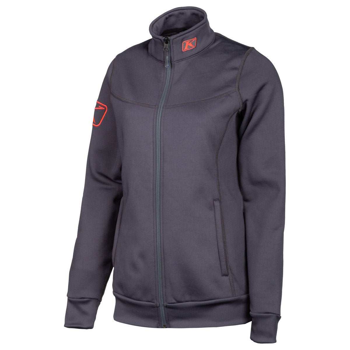 Klim Womens Sundance Jacket black lightweight breathable fleece with full zip and zippered pockets