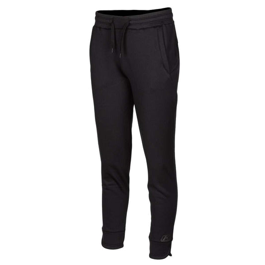 KLIM SUNDANCE PANT, black fleece joggers with drawstring waist and tapered fit.