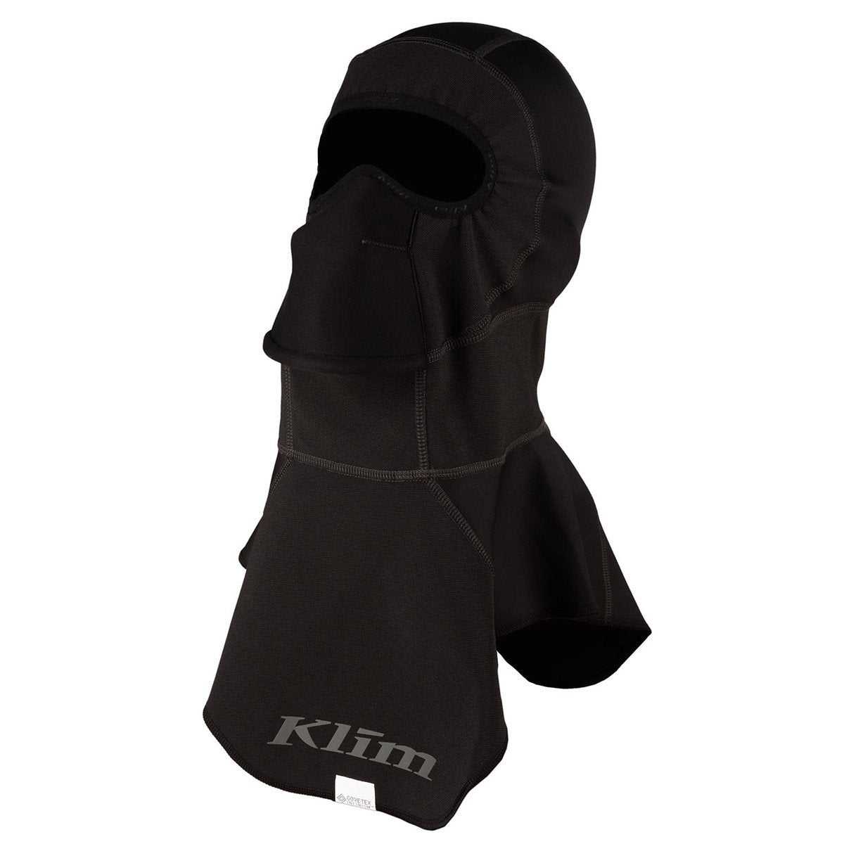 KLIM Arctic Balaclava for extreme cold, black WINDSTOPPER® design with ultra-wide skirt.