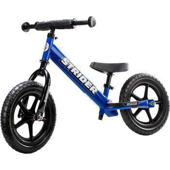 Blue Strider Balance Bike 12 inch with foam tires and adjustable seat for toddlers