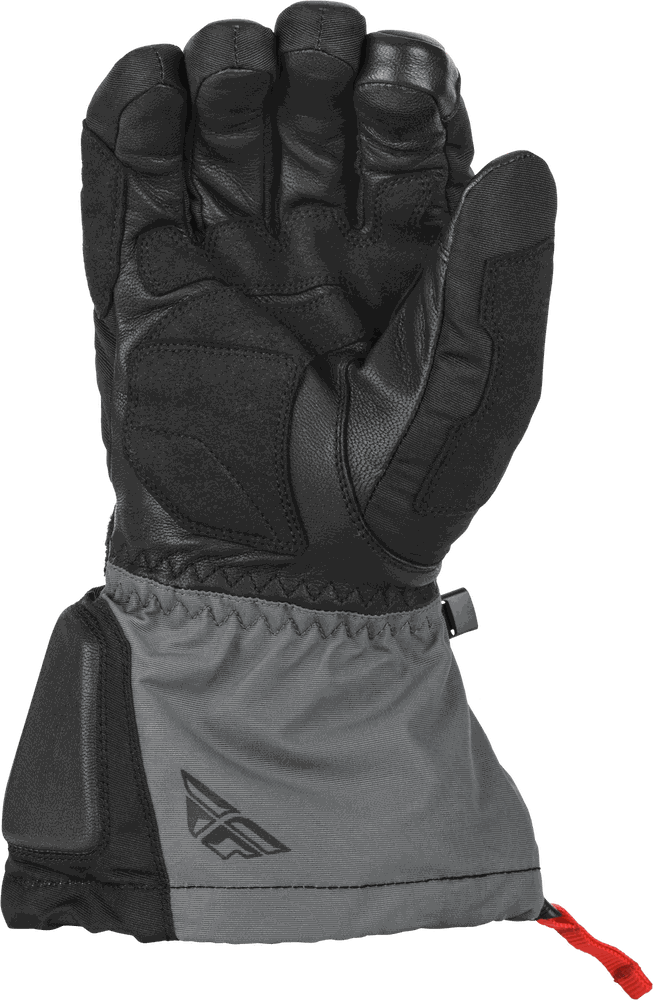 FLY RACING AURORA GLOVES with leather palm, touch screen capability, and reflective safety piping.