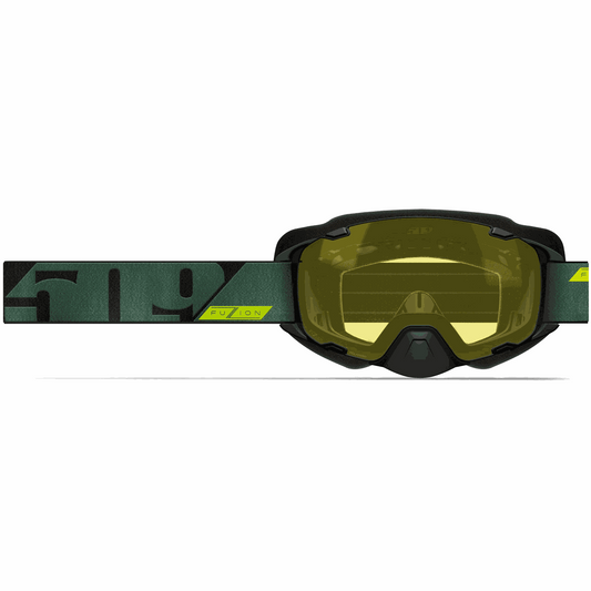 509 Aviator 2.0 XL Fuzion Goggle with yellow-tinted lens and adjustable strap.