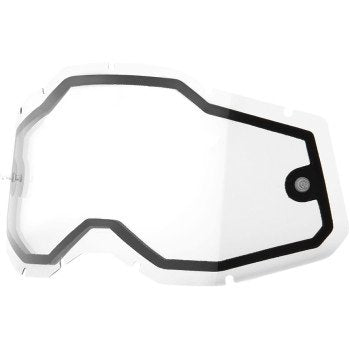 100% Accuri 2/Racecraft 2/Strata 2 Dual Lens - Clear