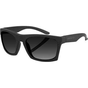 BOBSTER Capone Sunglasses with square-shaped frame and smoke tint lenses for UVA/UVB protection.