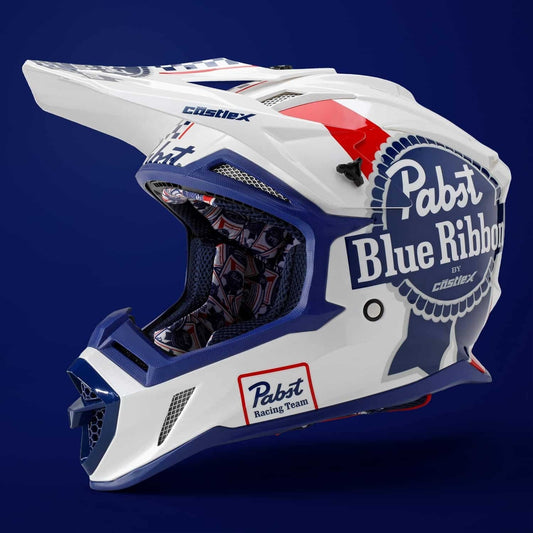 CASTLE X PABST BLUE RIBBON CX200 MX HELMET