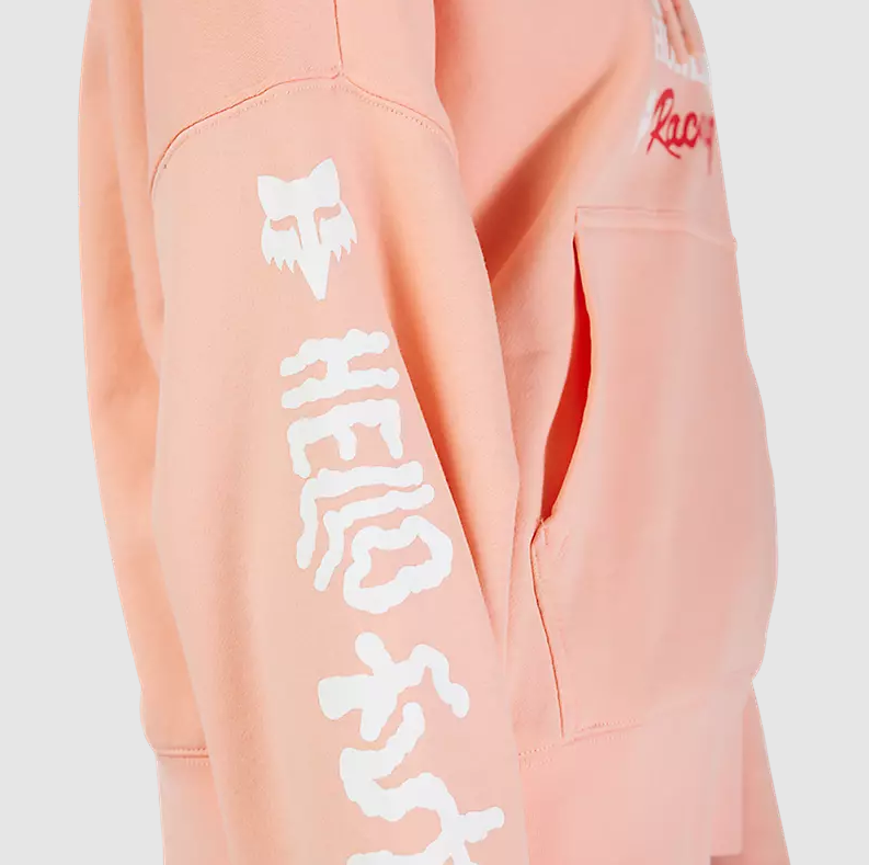 FOX RACING WOMENS FOX X HONDA OVERSIZED PULLOVER HOODIE
