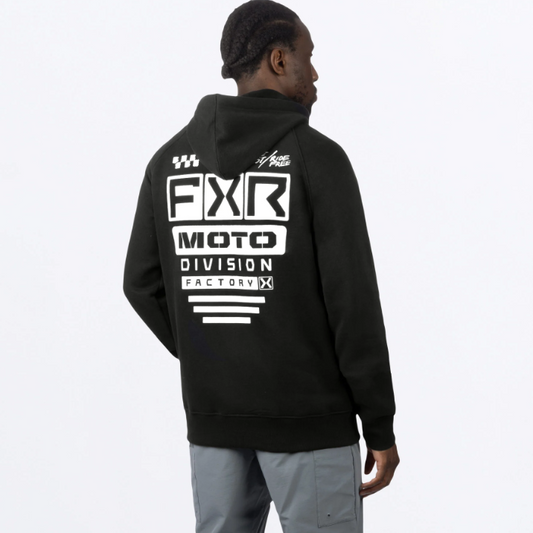 FXR RACING Unisex Gladiator Hoodie 24-Black/White-XL