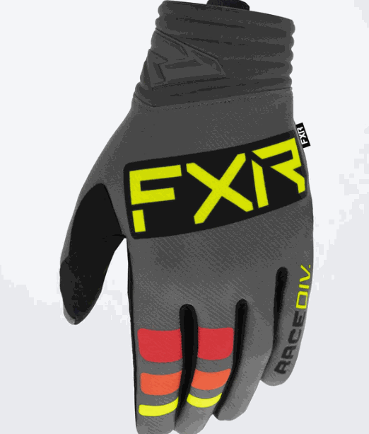 FXR RACING PRIME MX GLOVE 22 with neoprene cuff and Clarino palm.