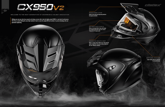 CASTLE CX950 V2 ELECTRIC MODULAR HELMET