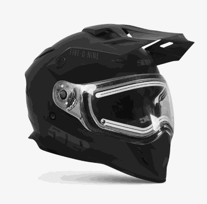 509 Delta R3L Ignite Helmet with dual sport, full face, and open face configurations; includes fog-blocking heated shield and sun visor.
