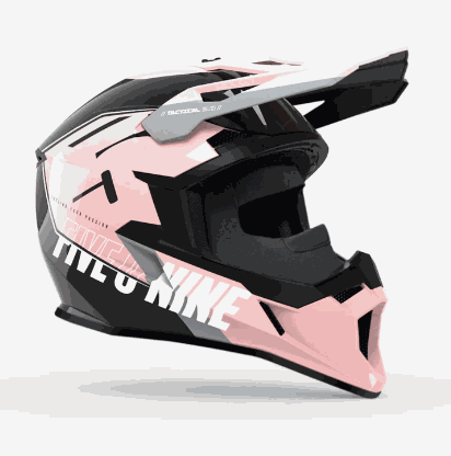 509 Tactical 2.0 Helmet, advanced performance, Venturi Venting, DOT/ECE certified, pink and black design.