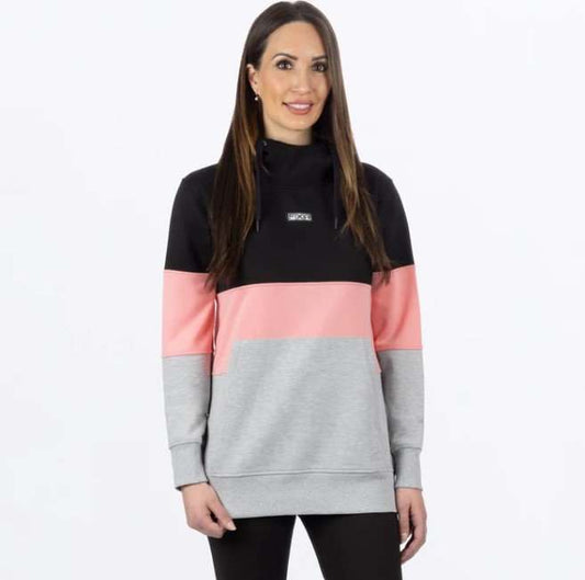 FXR RACING Women's Stripe Pullover Hoodie with drawcord hood and pouch pocket.