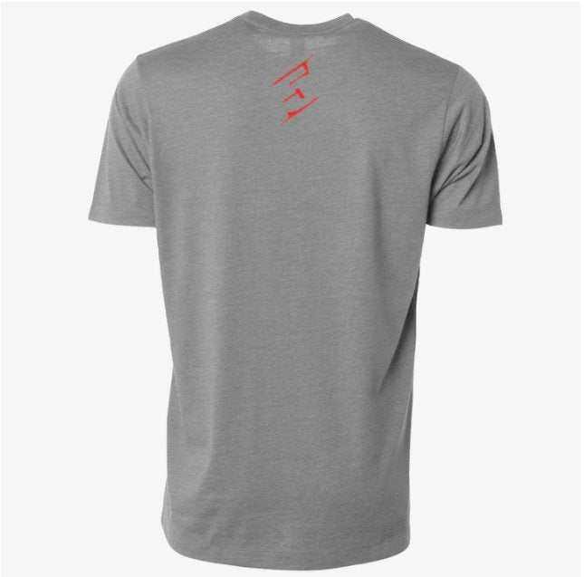 509 DRY ORIGIN TECH TEE in grey, back view, moisture-wicking, fitted, quick-drying fabric.