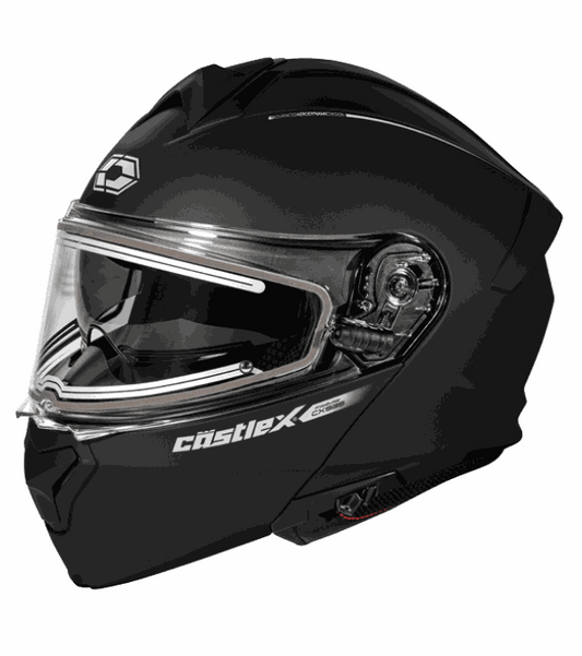 CASTLE CX935 ELECTRIC Modular Helmet with anti-fog shield and aerodynamic design.