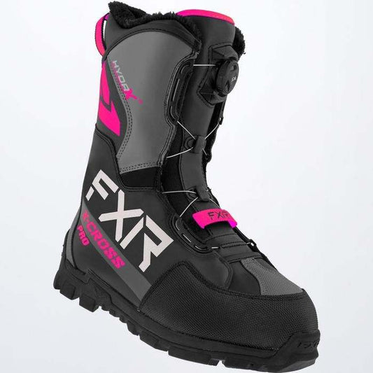 FXR RACING X-Cross Pro Boa Boot 22 with BOA lace system and HydrX membrane.
