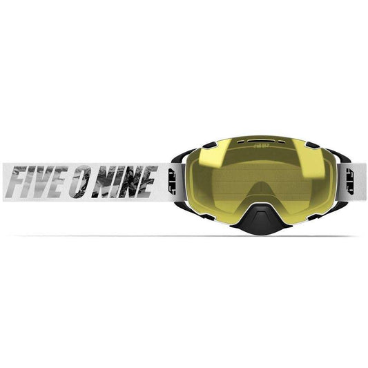 509 Aviator 2.0 Goggle with yellow tinted lens and adjustable strap for snowmobiling.