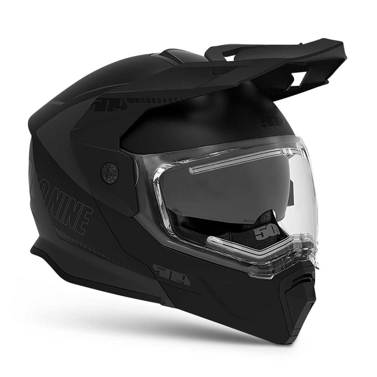 Black 509 Delta R4 Ignite Helmet with modular flip-up face shield and heated dual pane technology.