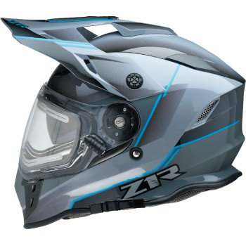 Z1R Range Helmet Bladestorm Electric with ABS shell and anti-fog shield.