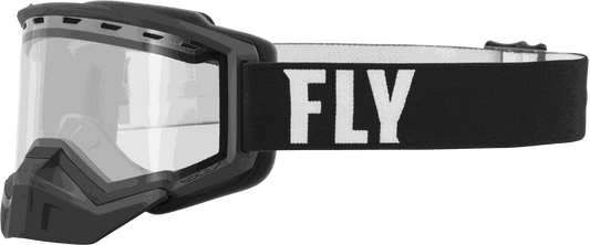 Fly Racing Focus Snow Goggle with anti-scratch lens and adjustable strap.