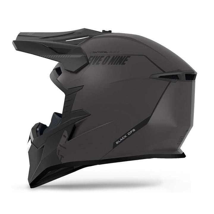 509 Tactical 2.0 Helmet, black side view, featuring advanced Venturi Venting and VEES eyeport protection.