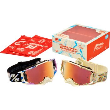100% Armega Goggles Pack - Donut