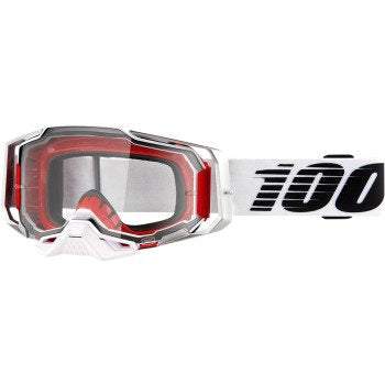 100% Armega Goggle with ULTRA HD lens and quick-release system for optical clarity.