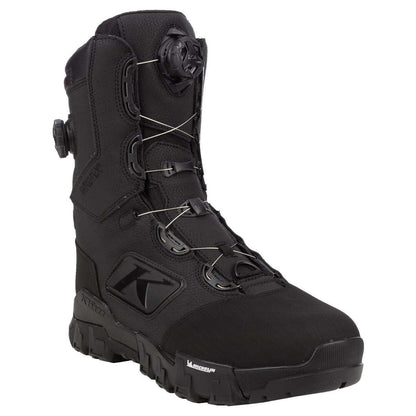 KLIM ADRENALINE PRO S black snowmobile boot with Michelin sole and BOA dual-zone lacing system