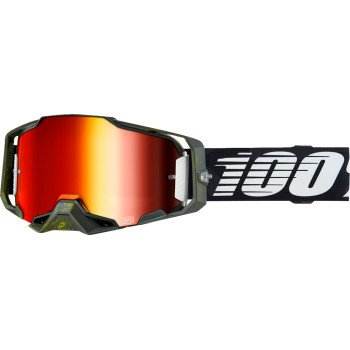 100% Armega Goggle with ULTRA HD lens and wide strap for maximum grip.