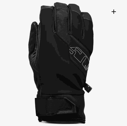 509 Freeride Gloves black waterproof windproof midweight insulated snowmobile gloves with Speed Cinch and Shear Lock wrist closure