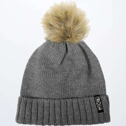 FXR Racing Sonic Beanie soft acrylic knit with removable pompom and fold-up rib cuff