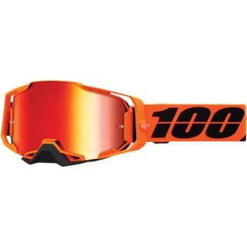 100% Armega Goggle with ultra HD lens and quick-release system for optical clarity and durability.