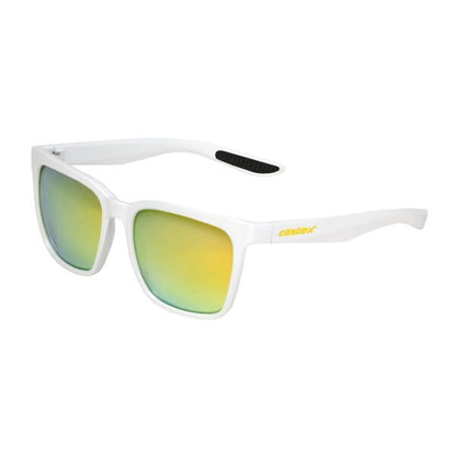 White w/Mirror Gold Lens