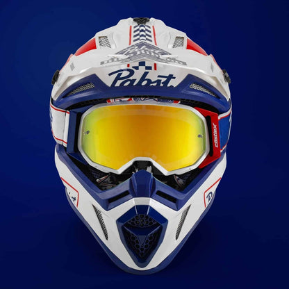 CASTLE X PABST BLUE RIBBON CX200 MX HELMET