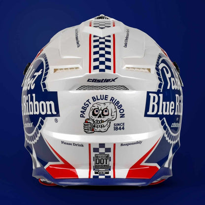 CASTLE X PABST BLUE RIBBON CX200 MX HELMET