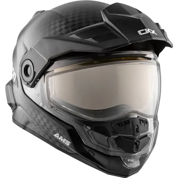 CKX MISSION FREE-FACE HELMET - CARBON - ELECTRIC SHIELD