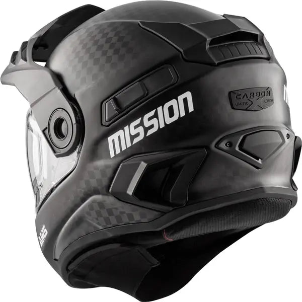 CKX MISSION FREE-FACE HELMET - CARBON - ELECTRIC SHIELD