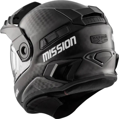 CKX MISSION FREE-FACE HELMET - CARBON - ELECTRIC SHIELD