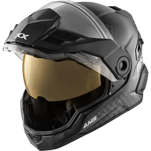 CKX MISSION FREE-FACE HELMET - CARBON - ELECTRIC SHIELD