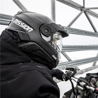 CKX MISSION FREE-FACE HELMET - CARBON - ELECTRIC SHIELD