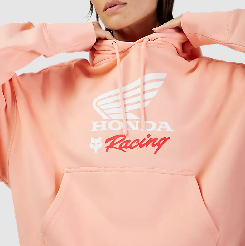 FOX RACING WOMENS FOX X HONDA OVERSIZED PULLOVER HOODIE