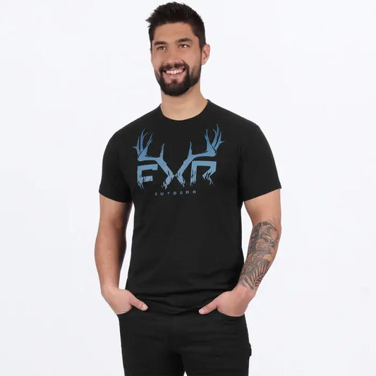 FXR RACING MEN'S ANTLER PREMIUM T-SHIRT 25