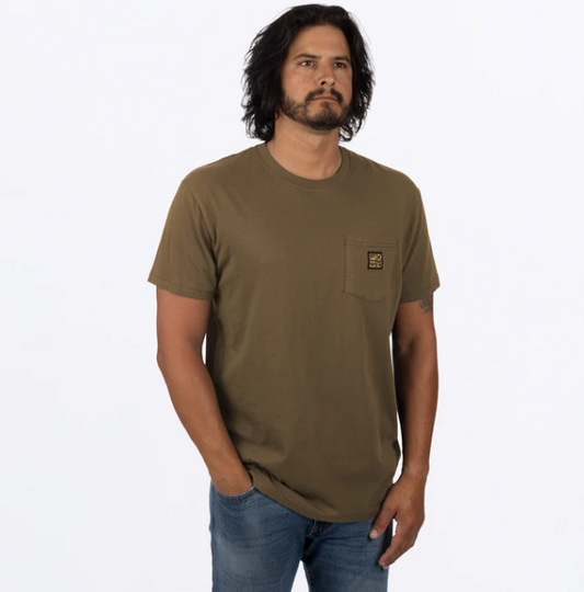 FXR RACING MEN'S WORK POCKET PREMIUM T-SHIRT 23