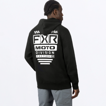FXR RACING Unisex Gladiator Hoodie 24-Black/White-XL