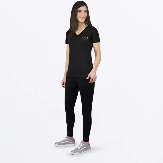 FXR RACING WOMEN'S HELIUM PREMIUM V-NECK T-SHIRT