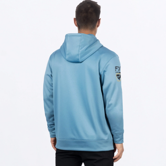 FXR Unisex Race Div Tech Hoodie 24-Steel/Black-XL