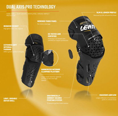 LEATT Knee & Shin Guard Dual Axis Pro